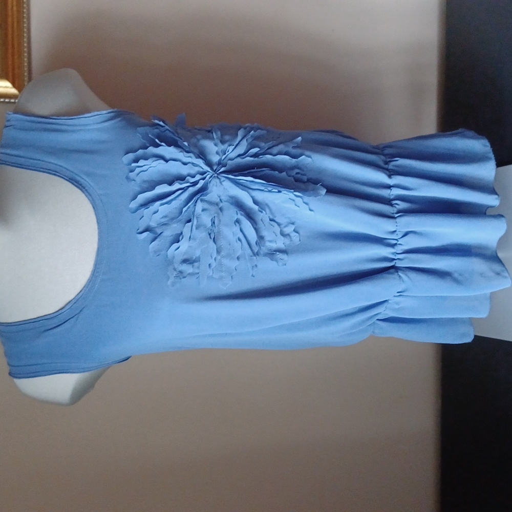 RW Blue 3D flower 🌼 Top size S